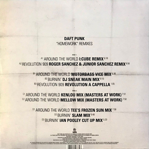 Daft Punk - "Homework" Remixes - LP