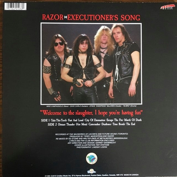 Razor - Executioner's Song - LP