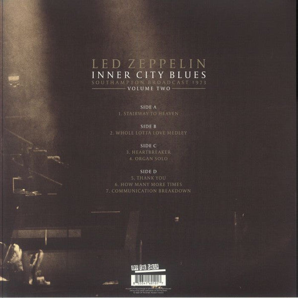Led Zeppelin - Inner City Blues Southampton Broadcast 1973 Vol. 2 - LP
