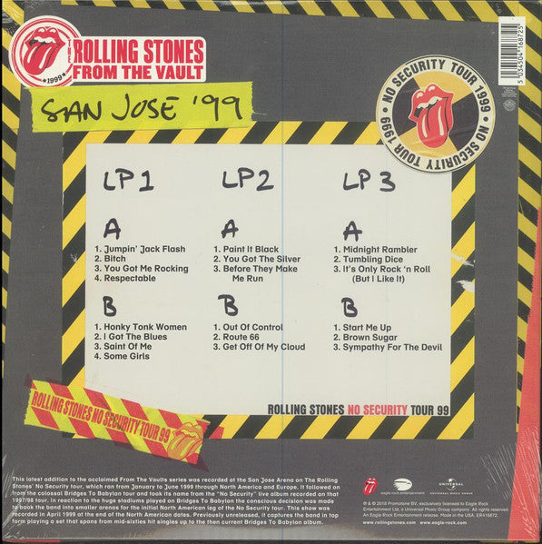 The Rolling Stones - No Security. San Jose '99 - LP
