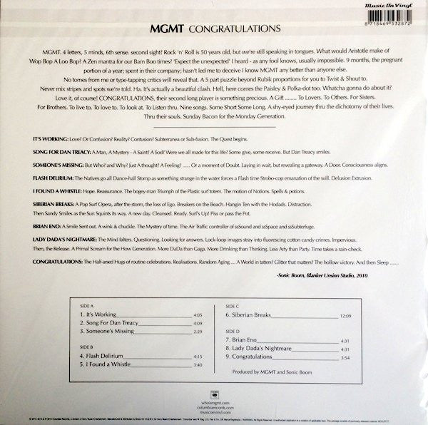 MGMT - Congratulations - LP