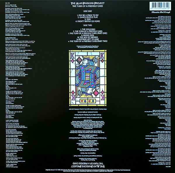 The Alan Parsons Project - The Turn Of A Friendly Card - LP