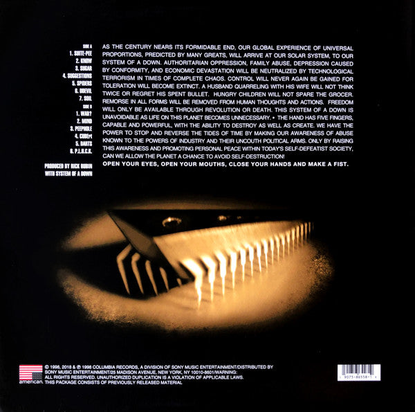 System Of A Down - System Of A Down - LP