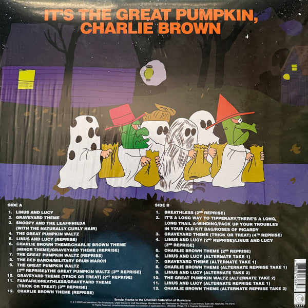 Vince Guaraldi - It's The Great Pumpkin, Charlie Brown (Original Soundtrack Recording) - LP