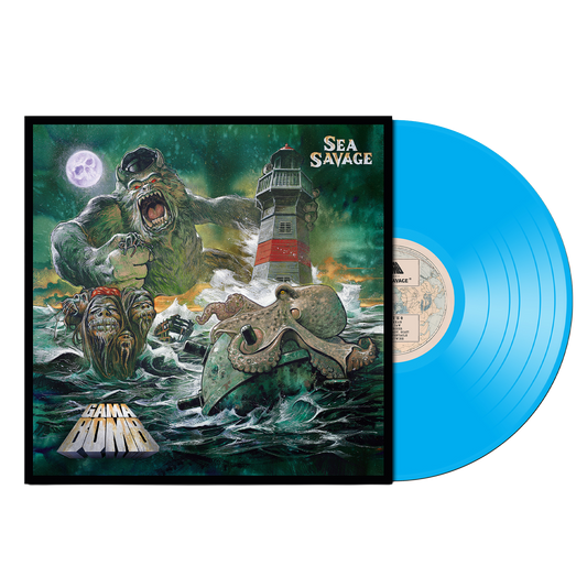 Gama Bomb - Sea Savage on Sea Blue Vinyl LP