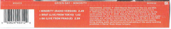 Green Day - Minority - CD