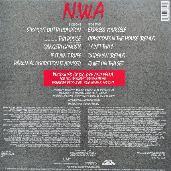 N.W.A. - Straight Outta Compton - LP