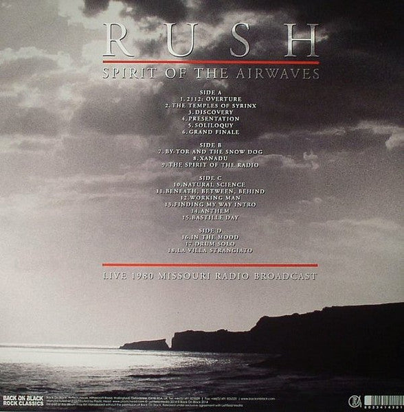 Rush - Spirit Of The Airwaves - LP