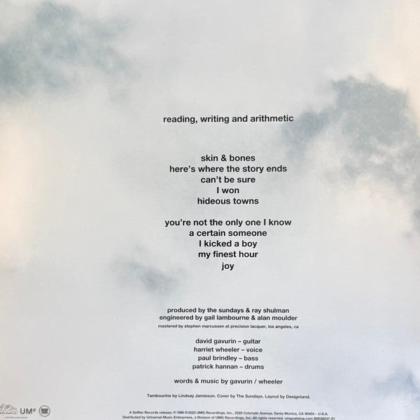 The Sundays - Reading, Writing And Arithmetic - LP