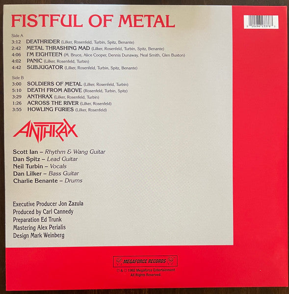 Anthrax - Fistful Of Metal - LP