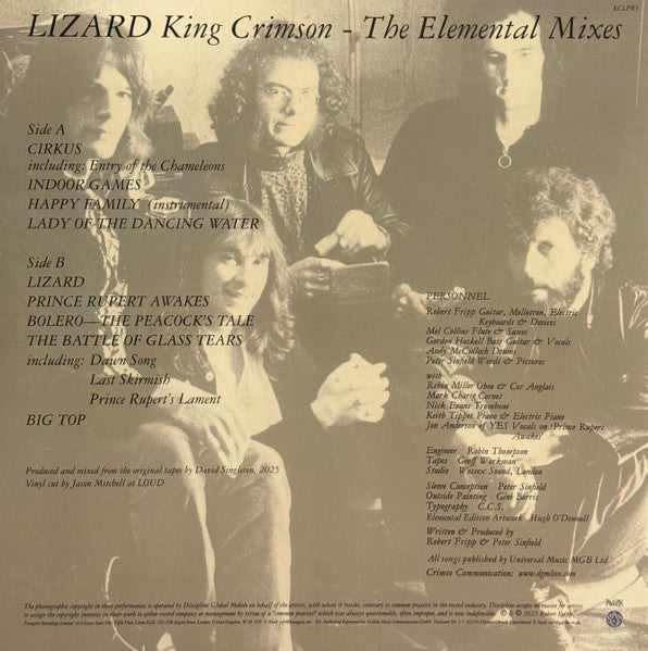 King Crimson - Lizard (Elemental Mixes) - LP