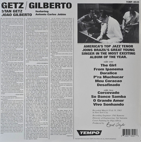 Stan Getz - Getz / Gilberto - LP