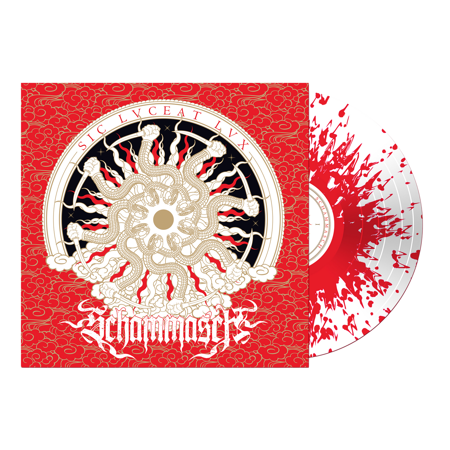 Schammasch - Sic Lvceat Lvx on White w/ Red Splatter Vinyl