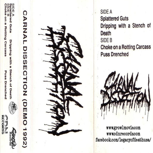 Carnal Dissection - Demo I freeshipping - Transcending Records