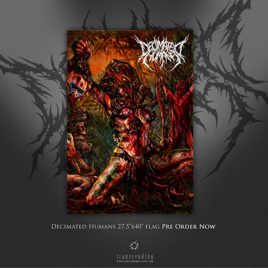 Decimated Humans - To Provoke Genocide - Flag freeshipping - Transcending Records
