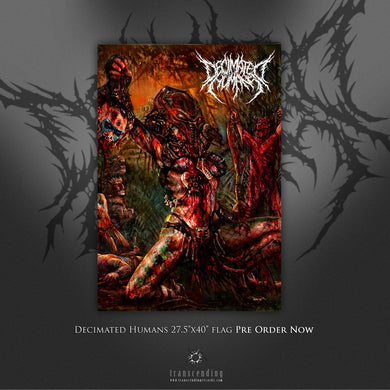 Decimated Humans - To Provoke Genocide - Flag freeshipping - Transcending Records